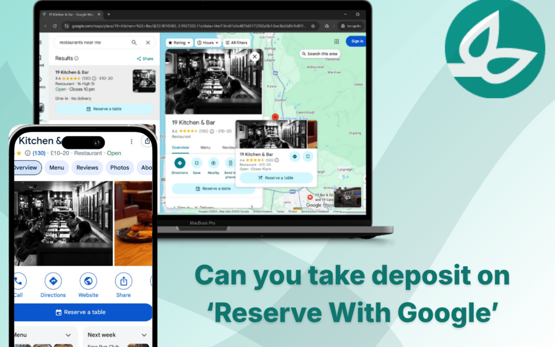 Can you take deposits on Reserve with Google?